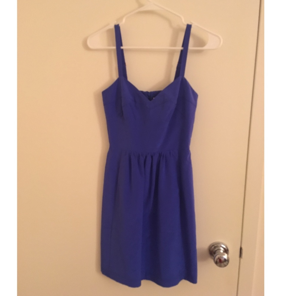 Amanda Uprichard Cobalt Blue Dress Sleeveless  XS